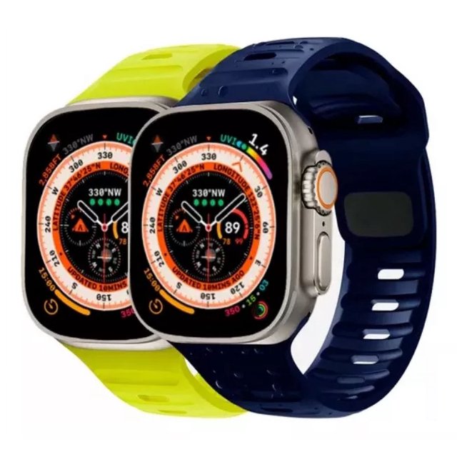 Correa Silicon Deportiva Para Apple Watch Ultra, 2 Pzs