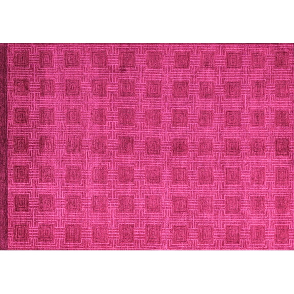 Ahgly Company Indoor Rectangle Abstract Pink Modern Area Rugs, 3' x 5'