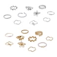 thumbnail image 5 of RUISINERY Pack Of 10 Elegant Hollow Flower Leaf Vine Charm Rings for Women Fashion Jewelry Finger Accessories for Daily Wear, 5 of 6