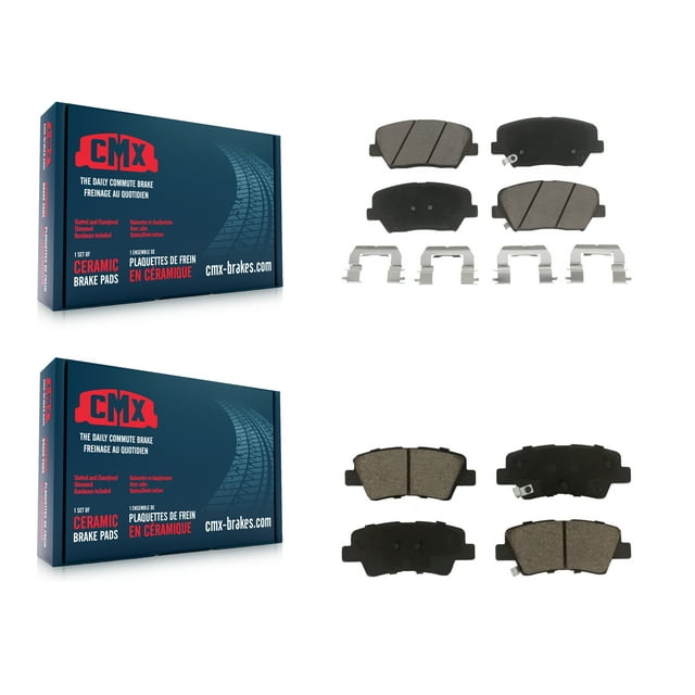 CMX Front Rear Ceramic Brake Pads Kit for Car 2014-2017 Kia Rondo with Electric Parking KCX-100483