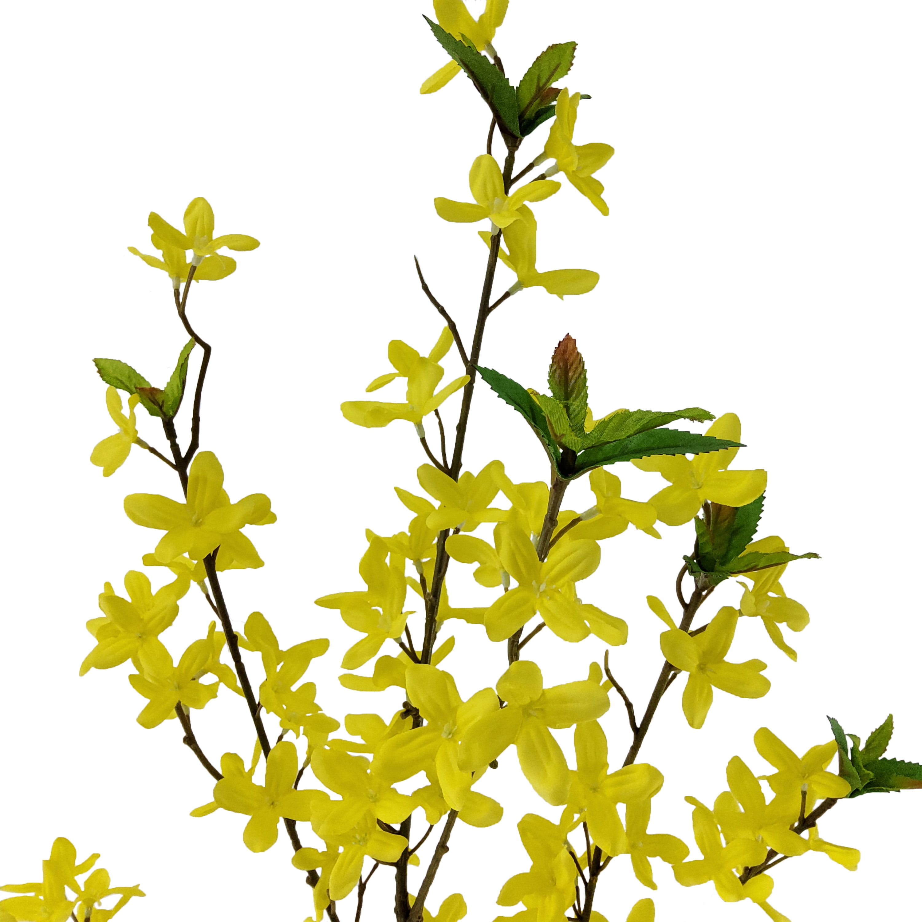 (2 pack) Mainstays 50-Inch Yellow Forsythia Artificial Stem for Home Decor