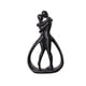 thumbnail image 4 of Figura abstracta de pareja abrazándose Figura de pareja de resina Estatua de abrazo de amantes para Negro, 4 of 9