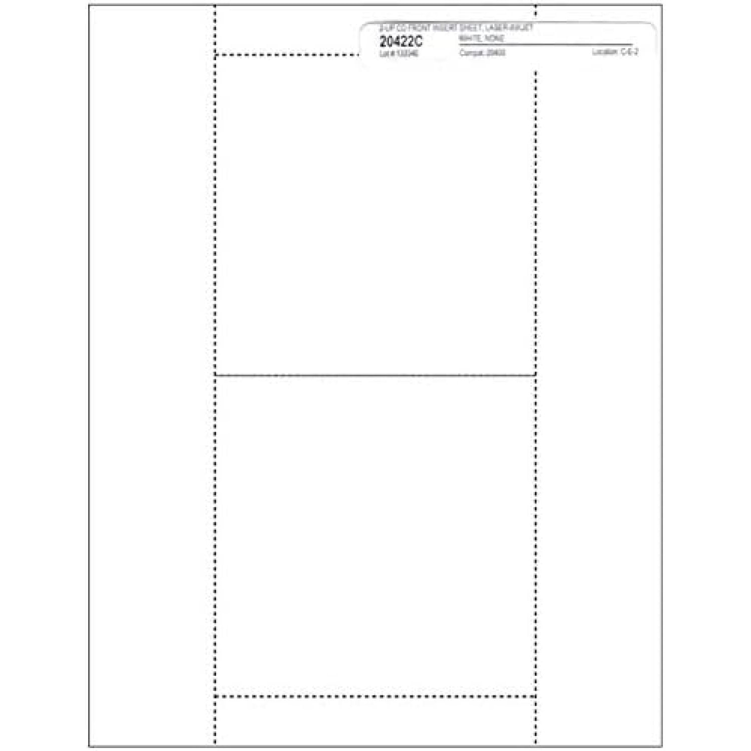 Matte Finish Front Booklet Jewel Case Inserts for Standard/Slim Jewel Cases, 100Pak (100 Sheets