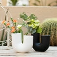 thumbnail image 5 of White and Black Round Matte Infinity Vases for Decorative Ceramic Vase Set of 2 for Modern Home Decor Aesthetic, 5 of 5