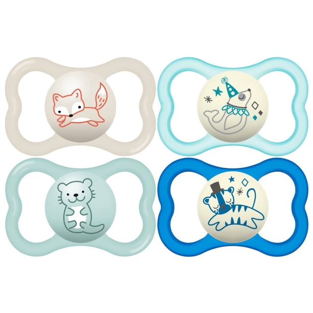 Chupete MAM Air Night & Day para bebés de 6 a 16 meses, paquete de 4