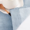 thumbnail image 2 of Curtainking Kitchen Curtains 36 inch Length Blue Linen Textured Short Window Curtains Semi Sheer Cafe Curtains Farmhouse Small Window Treatment Bathroom Rod Pocket Tier Curtains Set of 2 Panels, 2 of 6