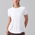 thumbnail image 5 of Lmnyox Short Sleeve Workout Shirts Womens Breathable Lightweight Crew Neck Open Back Yoga Tops Quick Dry Sport Tee, 5 of 8