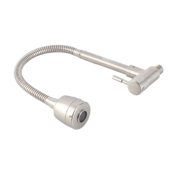 Kitchen Storage Faucet Sink Faucet G1/2 In 360° Swivel Wall Mounted Stainless Steel Single Handle Faucet for Kitchen