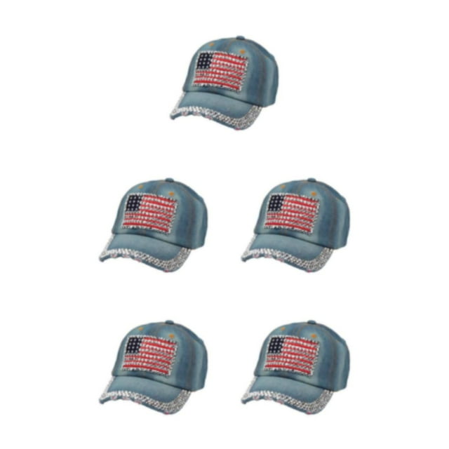 Guardoinrt Sun Protection Hat With Adjustable Strap And Fashionable Styles Multi-colors Denim 4 5Set