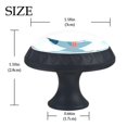 thumbnail image 3 of 4 Pcs Owl Knobs for Kitchen Cabinet Cupboard Dresser Bookcase Drawer Pulls Handles Round Home Decor, 3 of 5