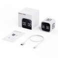 thumbnail image 2 of Office Portable Cube Timer Gravity Sensor Rotating Timer Count Up/Down Function Clock 5/10/30/60 Minutes and Custom with LED Screen Vibrate and Sound Alarm Silent Operation for, 2 of 6