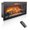 Powder Coated + Electric + Antique Black + Vent Free + Insert + Tempered Glass + Sheet Metal + Electric#043, variant on 33 Inch Infrared Electric Fireplace Insert with Fixed Trim Kit, Touch Panel Home Decor Heater for Living Room, Smokeless Firebox with Crackling Sound, Antique Black