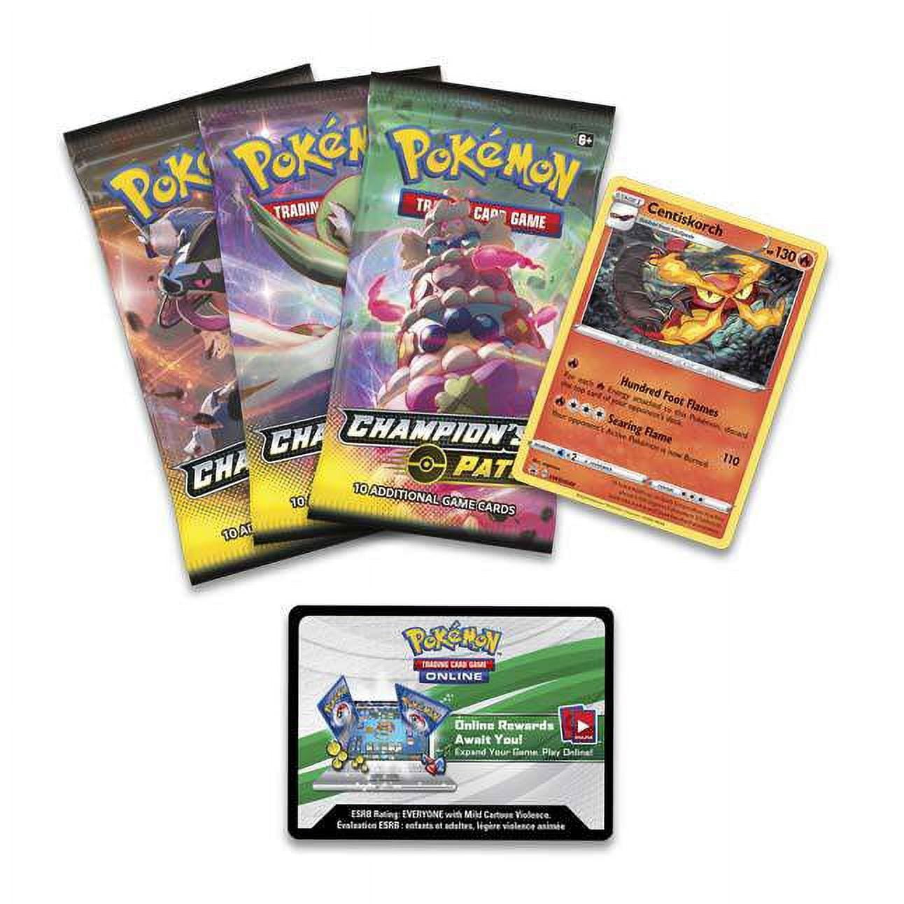 Pokemon Champion's Path Motostoke Gym Pin Collection (3 Booster Packs, Promo Card & Pin!)