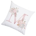 thumbnail image 1 of Fundas Decorativas Para Almohadas ANGGREK Floral Lino Algodón Rosa, 1 of 3
