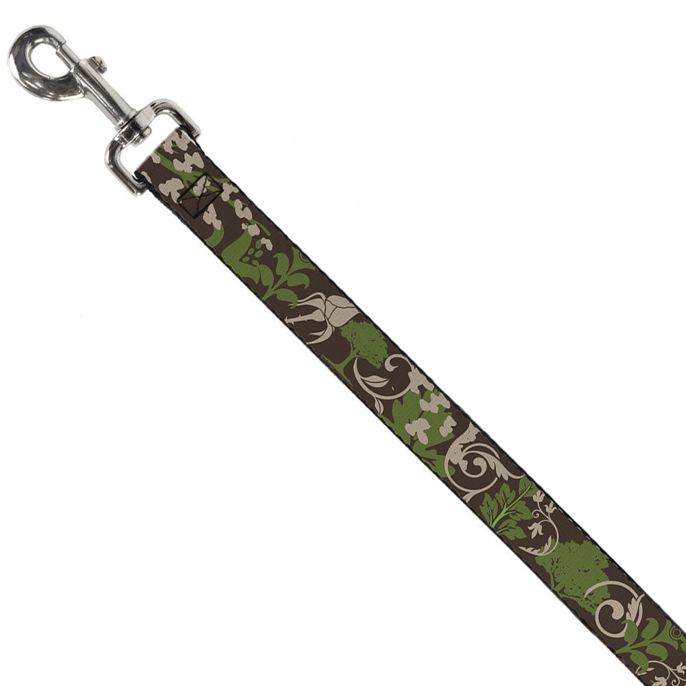 Buckle-Down Pet Leash, Dog Leash, Earthy Brown Green, 6 Feet Long 1.0 Inch Wide