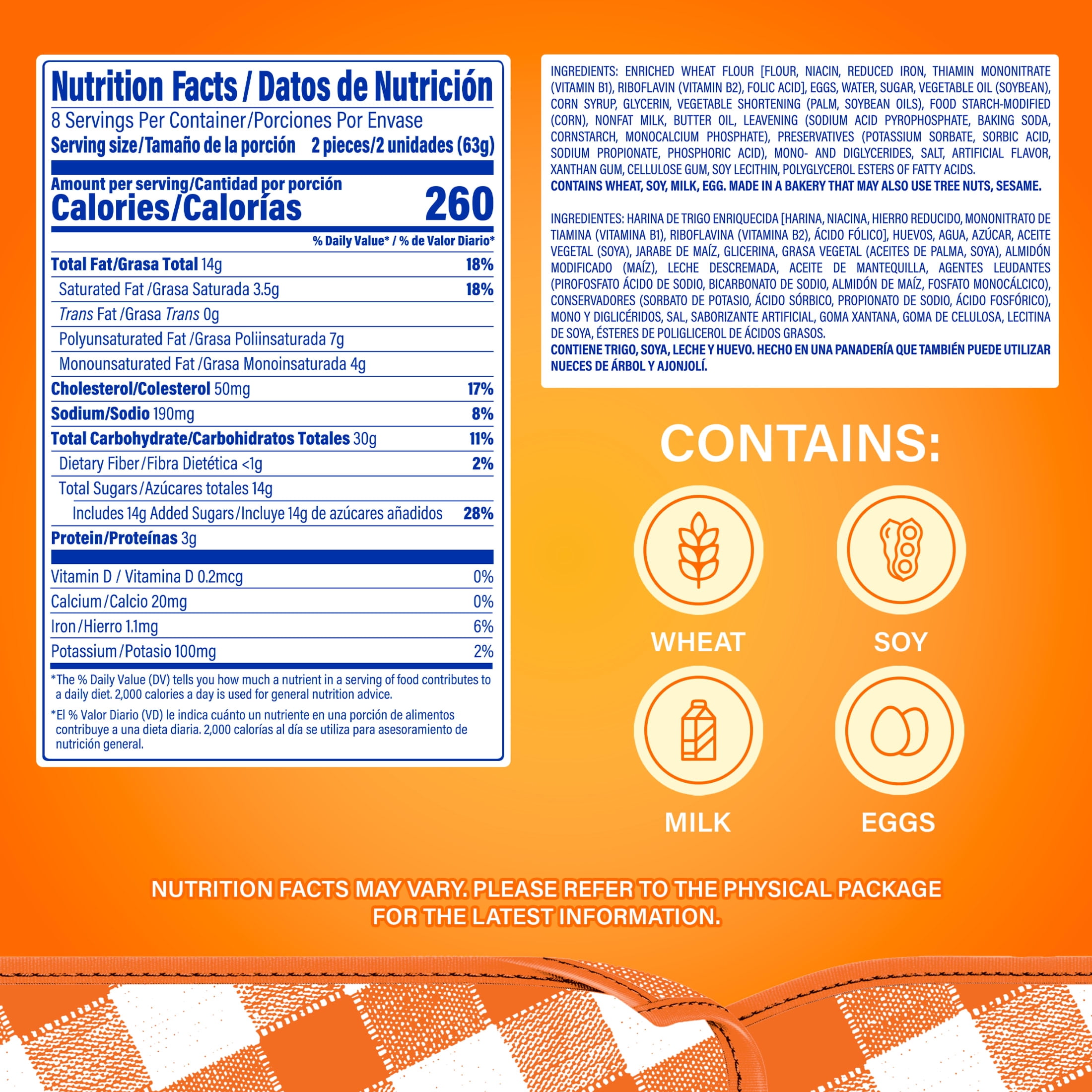 Bimbo Mini Mantecadas Vanilla Mini Muffins, 8 twin packs, 17.6 oz