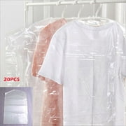 20pcs/Lot Plastic Transparent Dust Cover Garment of Clothes Hanging Storage Bag