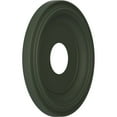 thumbnail image 2 of Ekena Millwork 13"OD x 3 1/2"ID x 1 1/4"P Traditional Thermoformed PVC Ceiling Medallion (Fits Canopies up to 7 1/2"), UltraCover Satin Hunt Club Green, 2 of 5
