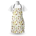 thumbnail image 3 of Watercolor Apron, Blurry Pastel Autumn Leaves Acorn Maple Mushrooms Fall Forest Tree, Unisex Kitchen Bib with Adjustable Neck for Cooking Gardening, Adult Size, Green Pale Caramel Umber, by Ambesonne, 3 of 4
