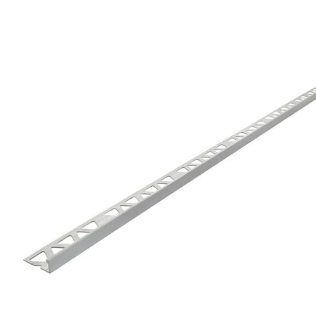 M-D Building Products 31397 3/8 in. x 96 in. Mill Aluminum Tile Edge