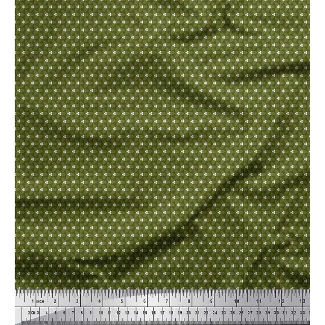 Soimoi Velvet Fabric Artistic Floral Shirting Print Fabric by Yard 58 Inch Wide