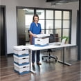 thumbnail image 4 of Bankers Box 00789 Quick/Stor Box, Ltr/Lgl, 12-Inch x15-Inch x10-Inch, 12/CT, White/Blue, 4 of 7