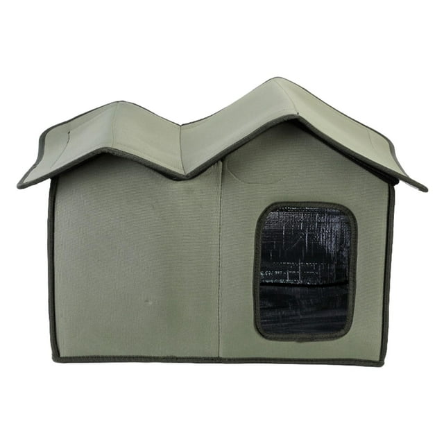 Casa para perros Yuyangstore tela Oxford resistente a la intemperie verde