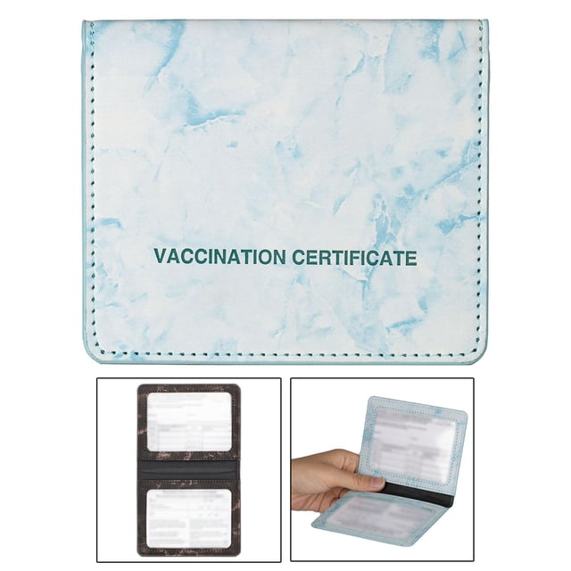 Cartera de Cuero PU Macarena Cartera del Titular de la Tarjeta Azul