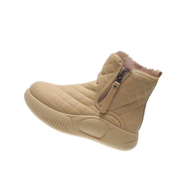Bottes de Neige d'Hiver Doublées Chaudes Courtes Isolées pour Hommes Mode Randonnée Randonneur Hiver 39 Kaki