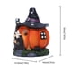 thumbnail image 2 of Decoración de Halloween, estatua de casa de bruja de Halloween, estatuilla de resina brillante o truco, adorno de escritorio, decoración de Halloween, compre 2 y obtenga 3, 2 of 4