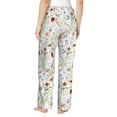 thumbnail image 3 of Fotbe Wildflower Watercolor Women's Pajama Pants,Sleepwear Pants,Pj Bottoms Drawstring And Pockets-Medium, 3 of 9