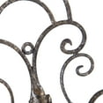 thumbnail image 6 of Joveco Black Scrolled Flower Cross Metal Wall Decor - Art Oblong Living Room Home Decoration, 6 of 6