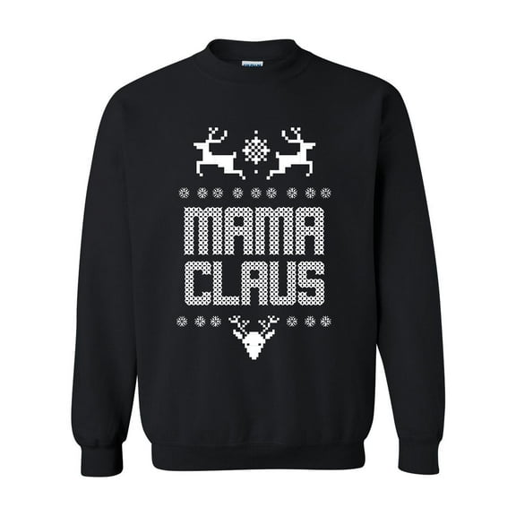 MmF - Women Sweatshirts and Hoodies - Christmas Mama Claus Deers