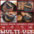 thumbnail image 4 of Kit Prensa para Hamburguesa Smash Grilliance de Hierro Fundido con Mango de Madera, 4 of 6