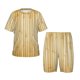thumbnail image 1 of Fotbe Bamboo Wall Pijama Estampada de 2 Piezas para Niños – Ropa de Dormir de Manga Corta Cómoda para Niños y Niñas, Camiseta y Shorts de Algodón-X-Large, 1 of 6