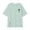 Light Green, variant on Gyujnb Brush Print Side Slit Short Sleeve T Shirt Casual Round Neck Loose Tee (Girls),15-16 Years