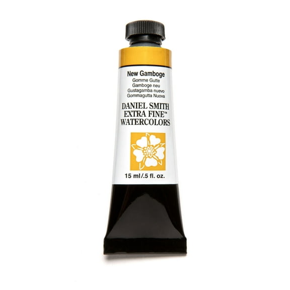 Daniel Smith Extra Fine Watercolor, 15 ml, New Gamboge