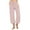 Pink, variant on Cotton Linen Capri Pants for Women Casual Summer Capris Drawstring High Waist Pants Wide Leg Cropped Trousers