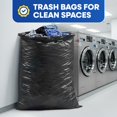 thumbnail image 2 of Plastic Prince High Density Can Liners 65 Gallon Garbage Bags 22 Mic 48" x 60" Black Trash Bags 100/Case, 2 of 9