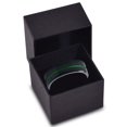 thumbnail image 3 of P. Manoukian Tungsten Wedding Band Ring 6mm for Men Women Black Green Center Line Flat Cut Brushed Polished Lifetime Guarantee Size 12.5, 3 of 4