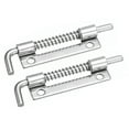 thumbnail image 1 of Unique Bargains Spring Loaded Latch Pin, 2 Pack 3.35' - 304 Stainless Steel Spring Latch, Right-Handed with Hole (Silver), 1 of 5