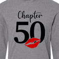 thumbnail image 4 of Inktastic Chapter 50 Fiftieth Birthday with Red Lips Long Sleeve T-Shirt, 4 of 5