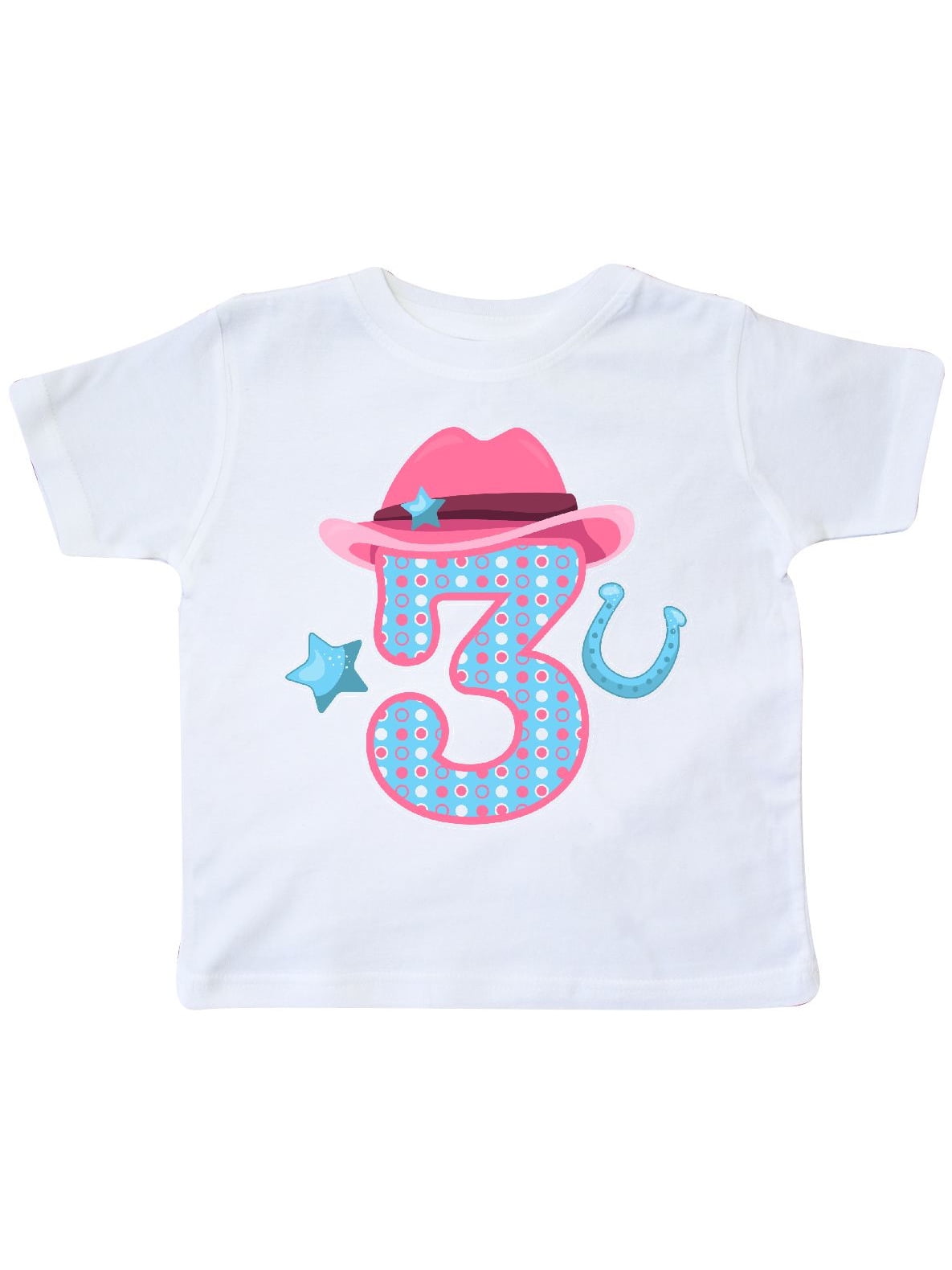 inktastic Little Cowgirl 3rd Birthday Toddler T-Shirt