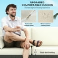 thumbnail image 4 of Outsunny Wicker Patio Couch, PE Rattan 3-Seat Sofa, Outdoor Furniture with Deep Seating, Cushions, Steel Frame, Cream White, 4 of 9