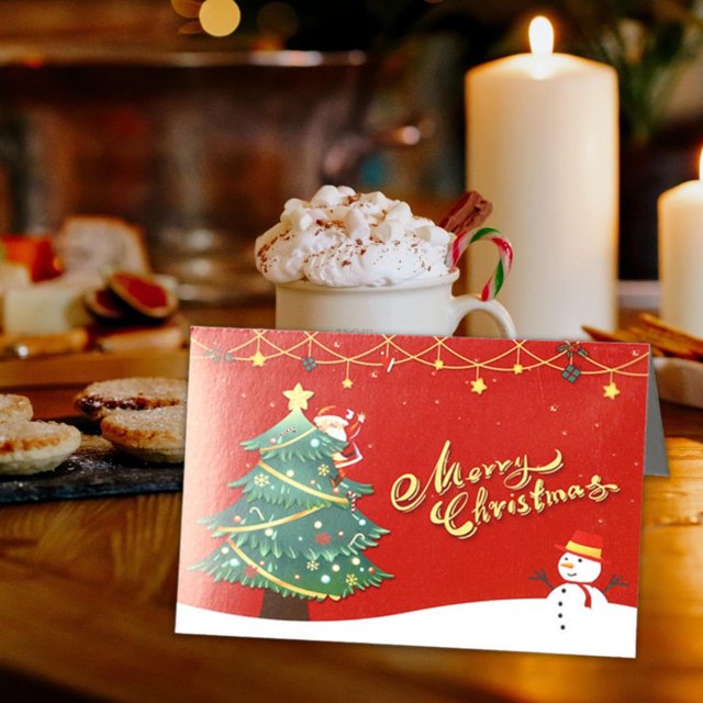 Assorted Christmas Greeting Cards With Envelopes Holiday Party Kids Friends greeting cards assortment box for office