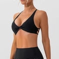 thumbnail image 3 of Sujetador deportivo push up para mujer, ropa interior, bralette acolchado, sujetador deportivo con tirantes cruzados, top sin espalda, para entrenamiento, fitness, yoga y otras actividades., 3 of 5