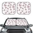 thumbnail image 2 of Balery Pink Butterflies (2) Parasol para parabrisas de coche de 2 piezas | Parasol plegable para parabrisas delantero de coche para la mayoría de sedanes-Large, 2 of 6