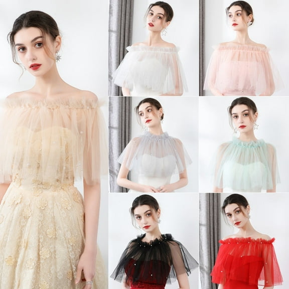 Dalrosia Women's Lace Wedding Bridal Bolero Jackets Shawl Formal Party Prom Evening Cape for Bride Bridesmaid Wrap Shrugs