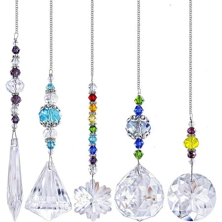 

H&D Chandelier Prism Rainbow Maker Chakra Hanging Suncatcher Window Sun Catcher