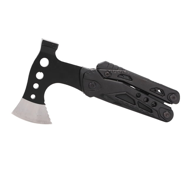 HACHA MULTIFUNCIAL, MÚLTIPLES MÚLTIPLES ÓXIDO NEGRO DE ÓXIDO DE ÓXIDO DE CUCHILLO FUNCIÓN DE DEMORNILADOR ACERO ACERO PARA TRABAJO DE BRICOJE PARA ACAMPAR AL AIRE